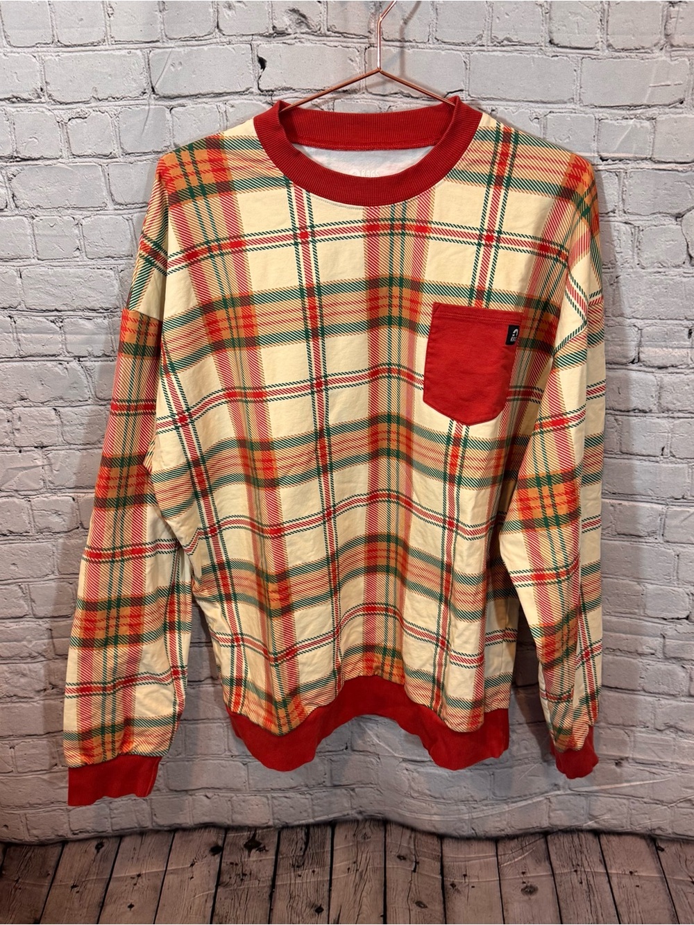 Rags to Raches Christmas Plaid Women’s Crewneck